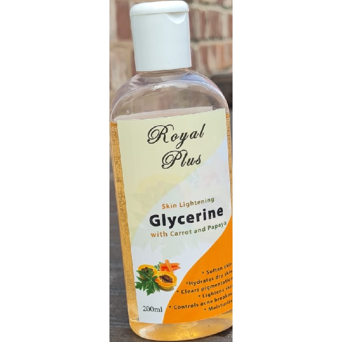 Royal Plus Skin Lightening Glycerine With Carrot And Papaya 200g